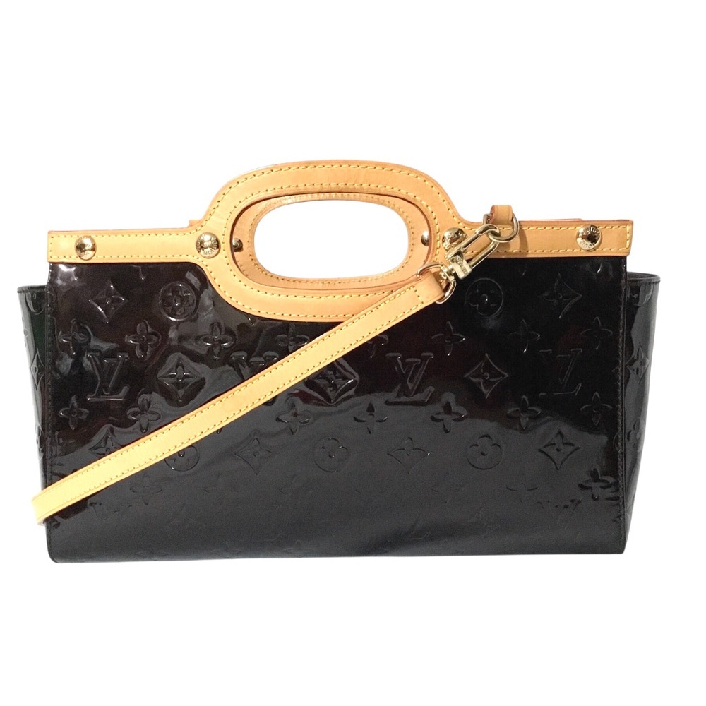 Designer Inspired Vernis Leather Two Way Bag